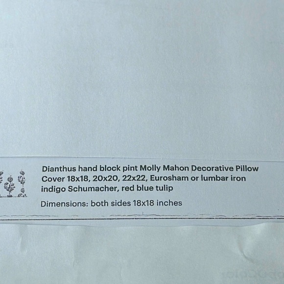 COPY - Molly MahonDecorative pillow cover: 18X18 inches. - Picture 2 of 2